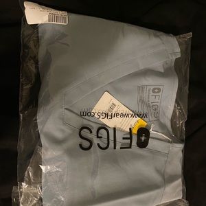 Figs - Dusty Blue Casma Top NWT